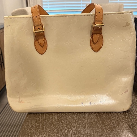 Louis Vuitton Authentic Cream Designer Tote Bag - Picture 1 of 11